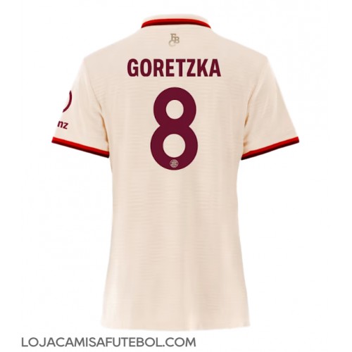 Camisa de Futebol Bayern Munich Leon Goretzka #8 Equipamento Alternativo Mulheres 2024-25 Manga Curta